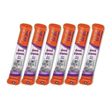 Imagem de Combo Finotrato Cat Stix 15g Sachê Petisco Snack Gatos, Frango