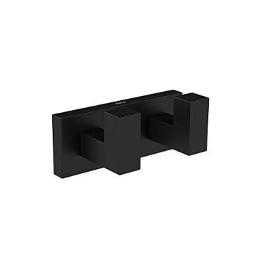 Imagem de Cabide duplo Quadratta, Black Matte, Deca, 2062.BL83.MT