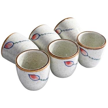 Imagem de Swlthwen Copos de saquê de porcelana, conjunto de 6, copos de vinho japoneses