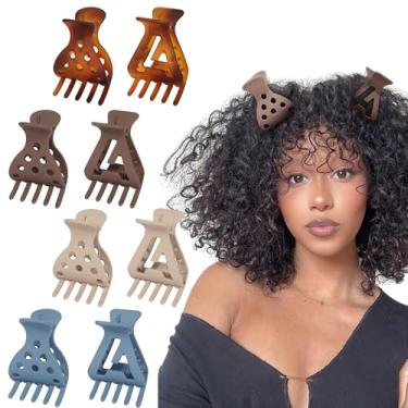 Imagem de 8 peças de grampos de cabelo para levantar a raiz para volume, acessórios de penteado, grampos de garra volumizadores, grampos de cabelo médio para cabelo encaracolado, sem vincos, clipes de elevação