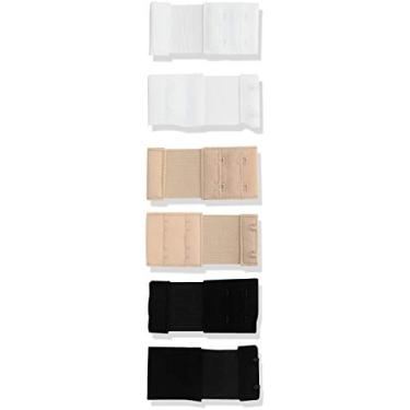 Imagem de Moda Formulários de Mulheres 2 Gancho Extender, branca Nude/preto /, 2-gancho 6-Pack