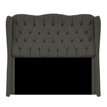 Imagem de Cabeceira 170cm para Cama Estofada Queen Aurora Suede Tabaco - Bem Ryl