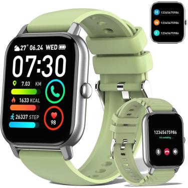 Imagem de Smartwatch dotn com tela HD de 1,85", frequência cardíaca IP68, verde