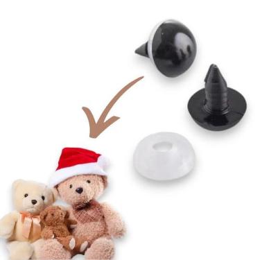 Imagem de Olho de Amigurumi 8mm com Trava de Segurança 5 pares - Cor Preto - Cir