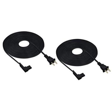 Imagem de Vebner Pacote com 25 pés de cabo de alimentação compatível com Sonos One, Sonos One SL, Sonos Play-1 alto-falantes - Cabo de alimentação (extra longo, preto)