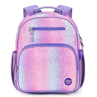 Imagem de Mochila mibasies Girls Glitter Kids 5-8 anos roxa 12L