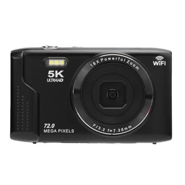 Imagem de Bewinner Câmera Digital de 5k 72MP, Câmera retrô Wi -Fi de Foco Automático Com Zoom óptico de 16x e Tela de 2,8 Polegadas e Flash Em Flash, Came de Vídeo de 32 GB para Viagem Fotográfica (32 GB)