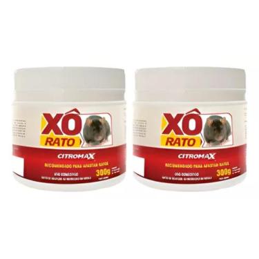 Imagem de Repelente Xô Rato Pastilhas Essência Hortelã Citromax 2 UNIDADES 300g