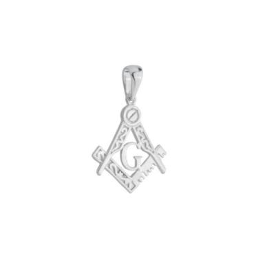 Imagem de Pingente Maçonaria Compasso Esquadro Prata 925 Kl Modelo 04 - Juniorjo