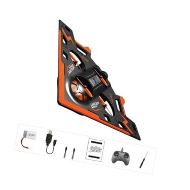 Imagem de simhoa Avião de controle remoto de espuma com enfeite de brinquedo com luz para crianças, avião de RC para jardim, quintal, dia crianças, Laranja