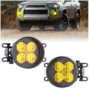 Imagem de Conjunto de farol de neblina LED atualizado para Tacoma 2012-2023/4Runner 2010-2024/Tundra 2014-2021/RAV4 2006-2012/Highlander 2014-2016/Sienna 2011-2019/Solara 2007-20088 /Camry 07 -14/Corolla 09-16