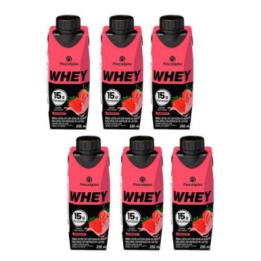 Imagem de Kit 6 Piracanjuba Bebida Whey Zero Lactose Coco 250ml