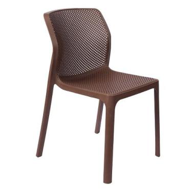 Imagem de Cadeira Laryssa Polipropileno Mesa Jantar Cozinha Varanda Jardim Pisci