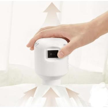 Imagem de Bomba Elétrica Portátil Compacta Sucção Roupas Redução Volume Elimina o Ar Economia Espaço Viagem Organização Mala Potência 50W Compatível Sacos Vácuo Leve Prática Fácil Uso Viagem Mudança 220V
