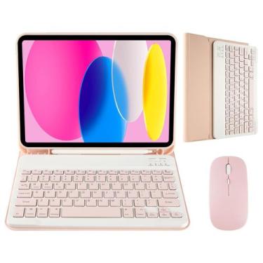Imagem de Capa de teclado com mouse para iPad A16 11 polegadas 2025, iPad 10ª ge