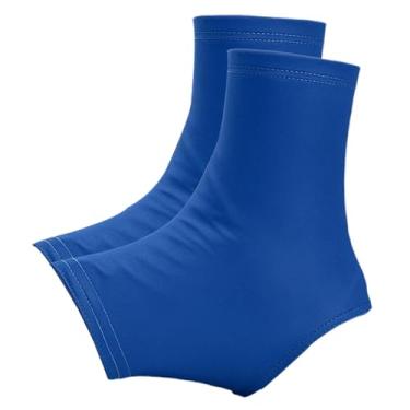 Imagem de IEUDNS Capas de chuteiras de futebol, ajuste elástico, proteção contra detritos, envoltórios de chuteiras respiráveis para beisebol, hóquei, versáteis e, Azul