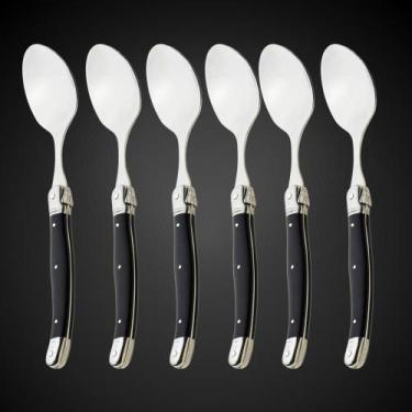 Imagem de Jogo 6 Colheres Inox Laguiole Luxo Design Clássico Francês - La Tour, 