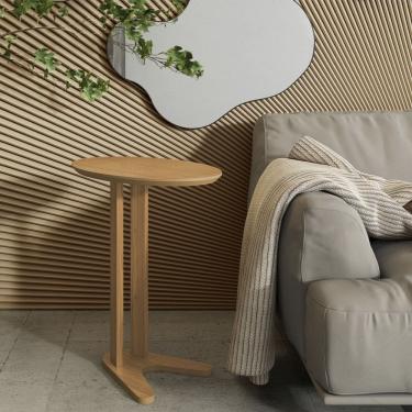 Imagem de Mesa De Canto TB604 60cm 100% MDF Freijo Dalla Costa