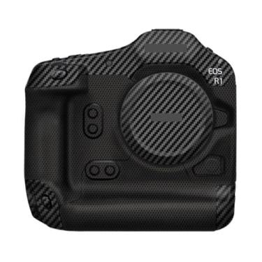 Imagem de R 1 Película protetora protetora para câmera antirarranhões Película protetora para Canon EOS R1 (fibra de carbono preta)