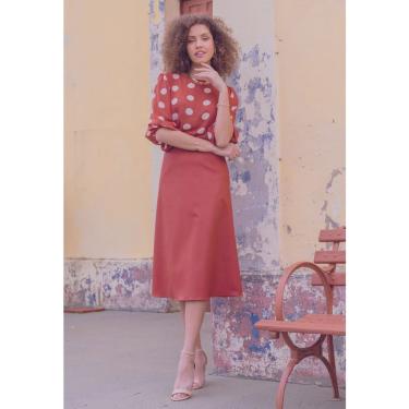 Imagem de Blusa Poá Matuta Essencial Marrom Terracota