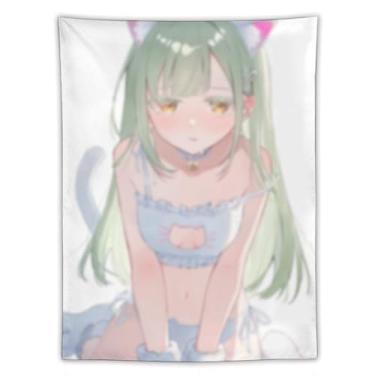 Imagem de LIEGBMEU Sexy Bikini Hot Anime Girl Tapeçaria 152.4 cm x 203.2 cm Interior Exterior Wall Quilt Art Decoração de Tapeçaria Caprichosa, AF163
