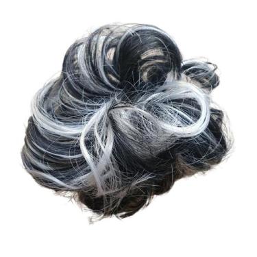 Imagem de 6 Aplique rabico Grego Sintético rabico Coque de cabelo - ANAS, preto 