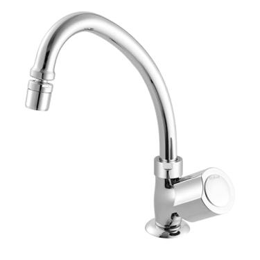 Imagem de Torneira para Cozinha de Bancada Bica Móvel 1173 Linha Domus Cromado Meber