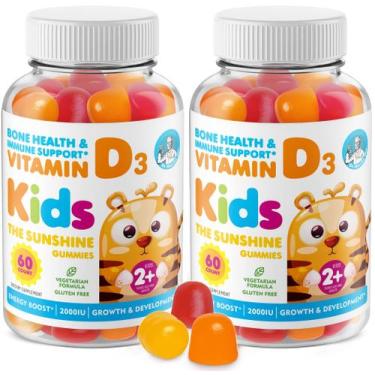 Imagem de Suplementos Dr. Moritz Vitamin D Gummies 2000IU para crianças e adulto