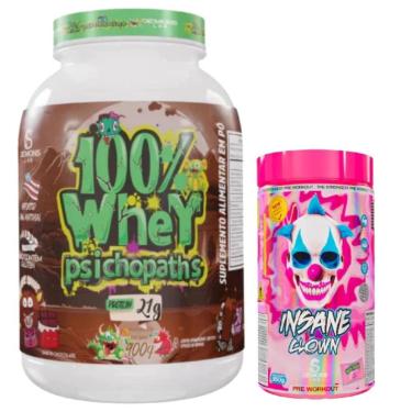 Imagem de 100% WHEY PSICHOPATHS 900G + INSANE CLOWN 350G SORT DEMONSLAB-Unissex