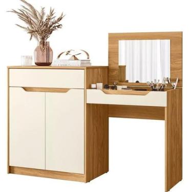 Imagem de Penteadeira Escrivaninha 2 Portas 1 Gaveta Trend - Albatroz Móveis, Ca