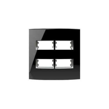 Imagem de Placa 4x4 4 Módulos Inova Pro Class BlackPiano 85531 Alumbra