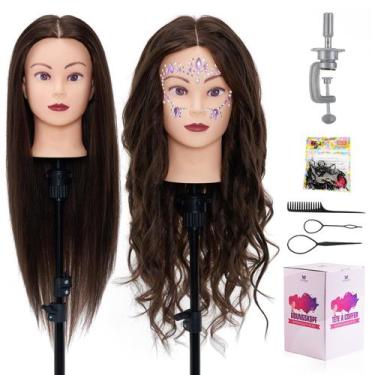 Imagem de Mannequin Head Neverland Beauty & Health Human Hair 28"