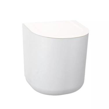 Imagem de Lixeira c/Tampa 3L Linha Suspensa 3M Branco - Arthi