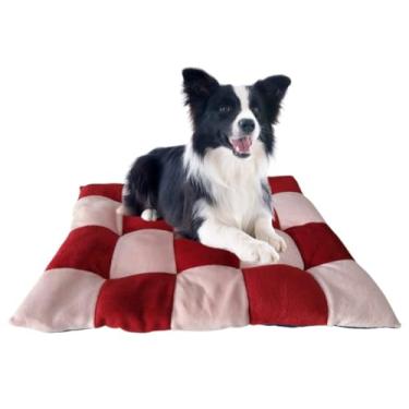 Imagem de Almofada Pet Colchonete Para Cachorro E Gato Grande 50x60 Linha Premium Confort(ROSA COM VINHO)