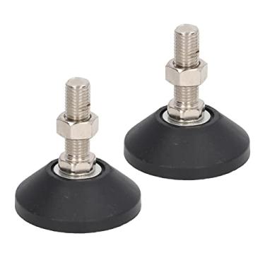 Imagem de 2 Peças Pés de Nivelamento de Rosca Parafuso Cadeira de Mesa Nivelador de Rosca Ajustável Pés de Nivelamento de 150kg de Rolamento Móveis Niveladores de Pés Antiderrapantes