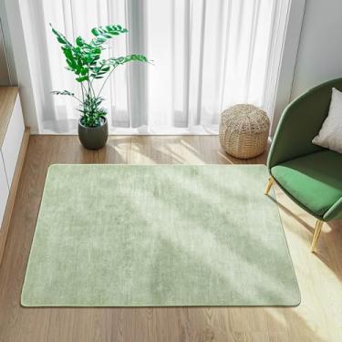 Imagem de LIANLAM Tapete lavável 5 x 7 cm para sala de estar - resistente a manchas antiderrapante tapete boho para quarto, durável e ultrafino vintage grande tapete (2x3, verde)