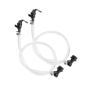 Imagem de Fabricação caseira de cerveja 3/16" Liquid Ball Lock Beer Line Assembly, Flexible PVC Tube Quick Disconnect Set with Picnic Tap Draft Beer Keg Acessórios para vinho(2pcs)