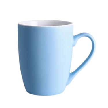 Imagem de ZUOLUO Caneca de café de cerâmica de 350 ml com alça, canecas de café coloridas de porcelana para o seu café, leite e chá, xícara de café de cerâmica lisa simples xícara de chá xícara de água para uso