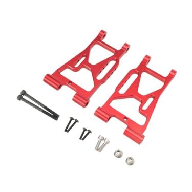 Imagem de KiBcsLic 2 peças de reposição para braço oscilante inferior dianteiro de carro RC, peça de reposição para montagem de brinquedos, acessórios para hobby, peça, Vermelho