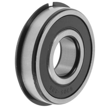 Imagem de A ABSOPRO 6305NR2RS Rolamentos rígidos de esferas 25 x 62 x 17 mm P5 rolamentos lubrificados com vedação dupla de borracha 1 peça de carro scooter skate roda universal prateado preto