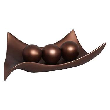 Imagem de Centro de Mesa Classic com Esferas Decoração em Cerâmica Café