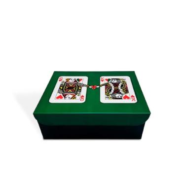 Imagem de Caixa Organizadora para Baralho Caixa Decorativa Jogos Armazenamento Pôquer - Geguton