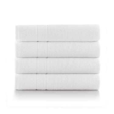 Imagem de Kit 4 Toalhas de Banho, 90% algodão 10% poliéster Teka Monaco