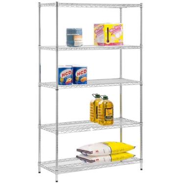 Imagem de Estante 5 Prateleiras Aramada Cromada Aço