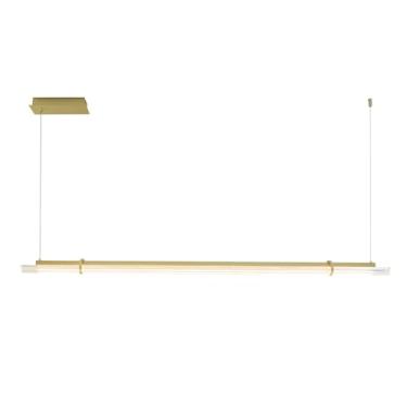 Imagem de PENDENTE PRISMA DOURADO/TRANSPARENTE 1XLED 18W