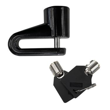 Imagem de Trava Tranca Cadeado Disco Pino 5,5Mm Preto Anti Furto Roubo Moto Pino 5,5Mm Spec Importado