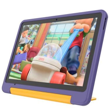 Imagem de PRITOM Novo tablet Android 15, tablet infantil de 25 cm, controle parental, tablets expansíveis de 16 GB + 64 GB + 1 TB para crianças, WiFi6, educacional, jogos, software infantil pré-instalado, com