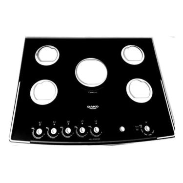 Imagem de Mesa vidro para fogão dako supreme turbo cook 5 bocas