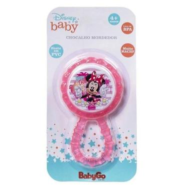 Imagem de Chocalho Mordedor BabyGo Disney Minnie para Bebês