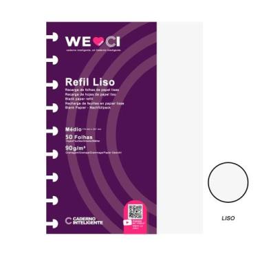 Imagem de Refil Caderno Inteligente 90g Médio 50Fls CIRM 3003, Médio-Liso